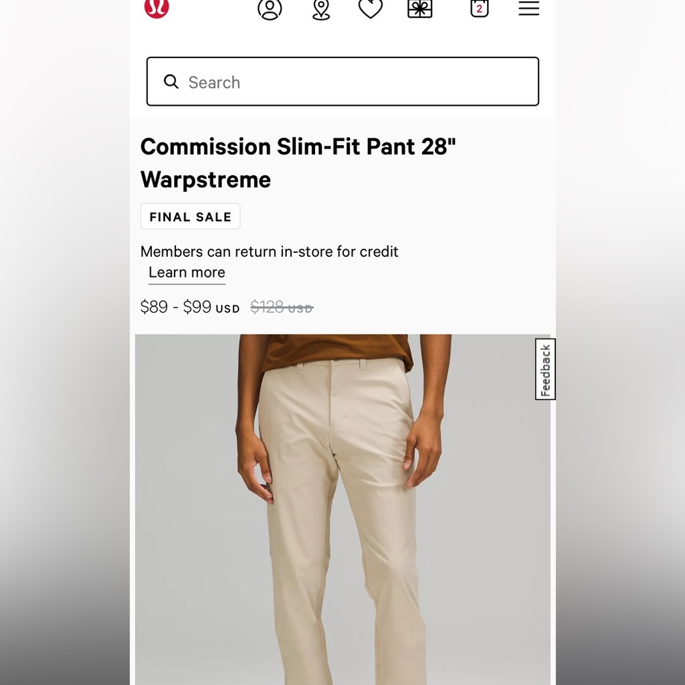 Lululemon MENS PANTS